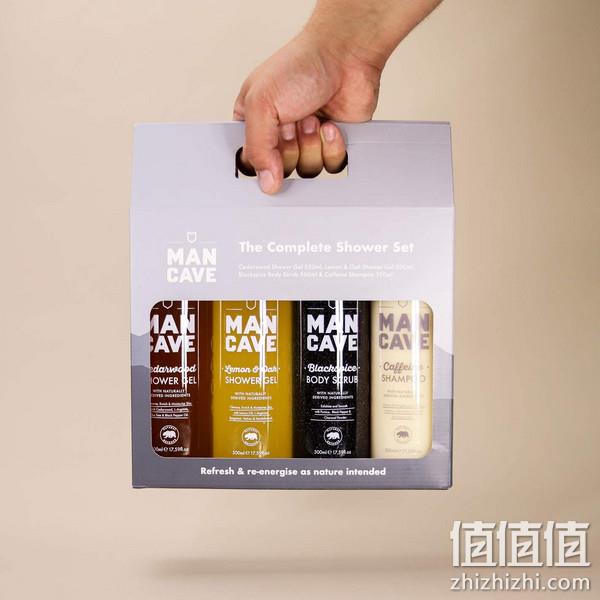 ManCave 曼凯夫 亚马逊限定版 男士沐浴正装礼盒 4件套 277元 值值值-买手聚集的地方