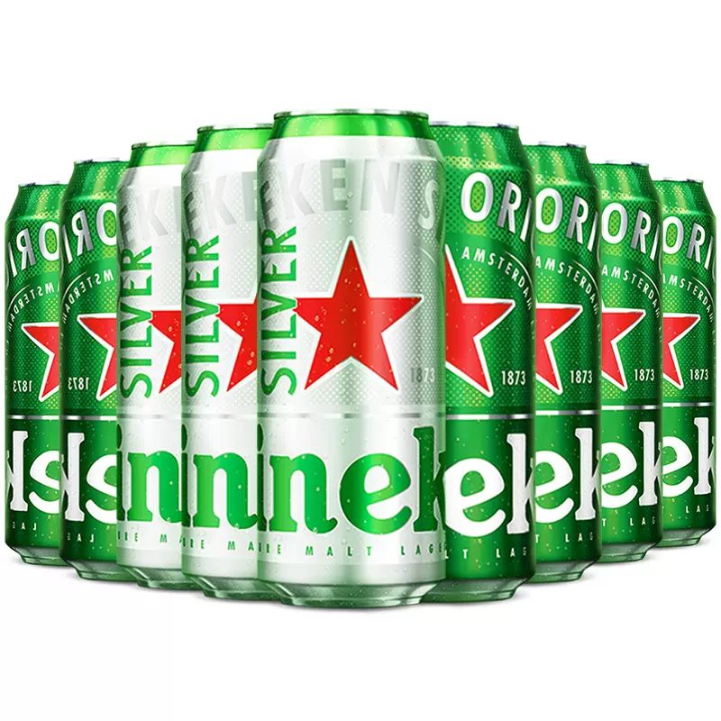 Heineken 喜力 拉罐啤酒 500ml*9罐（经典6罐+星银3罐） 54.9元包邮（下单立减） 值值值-买手聚集的地方