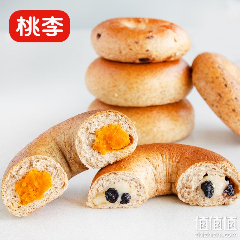 桃李 贝果面包 80g*8袋 25.9元包邮（需领券） 值值值-买手聚集的地方
