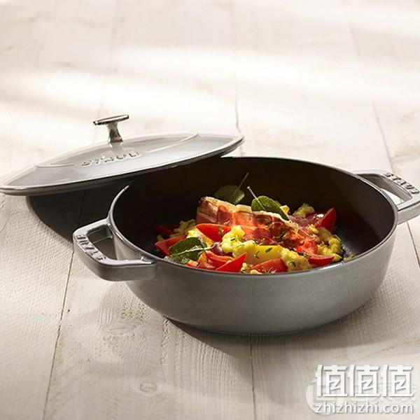 法国国宝级，Staub 珐宝 40511-474-0 圆形带盖铸铁砂锅 28cm 1067元 值值值-买手聚集的地方