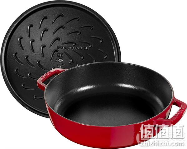 法国国宝级，Staub 珐宝 40511-474-0 圆形带盖铸铁砂锅 28cm 1067元 值值值-买手聚集的地方