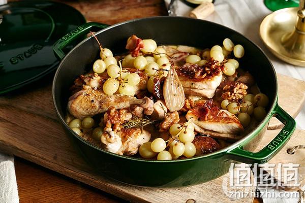 法国国宝级，Staub 珐宝 40511-474-0 圆形带盖铸铁砂锅 28cm 1067元 值值值-买手聚集的地方