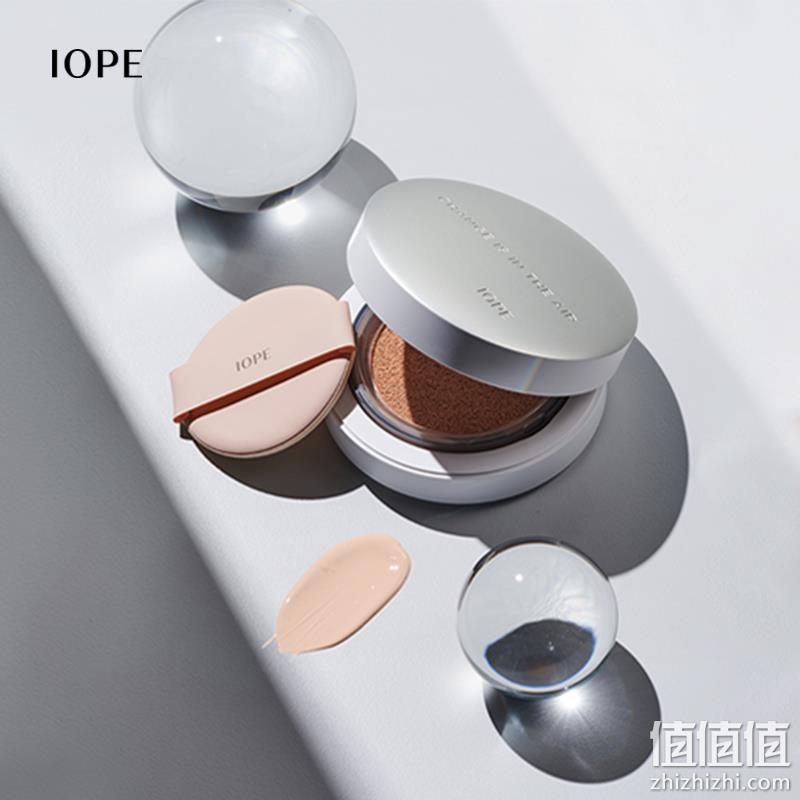 IOPE 艾诺碧 晶钻空气自然气垫粉底液 SPF50+/PA+++ +替换装15g 新低59包邮包税 值值值-买手聚集的地方