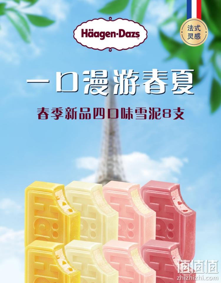 Häagen·Dazs 哈根达斯 夏颂冰淇淋雪泥组合8支 119元包邮（需用券） 值值值-买手聚集的地方