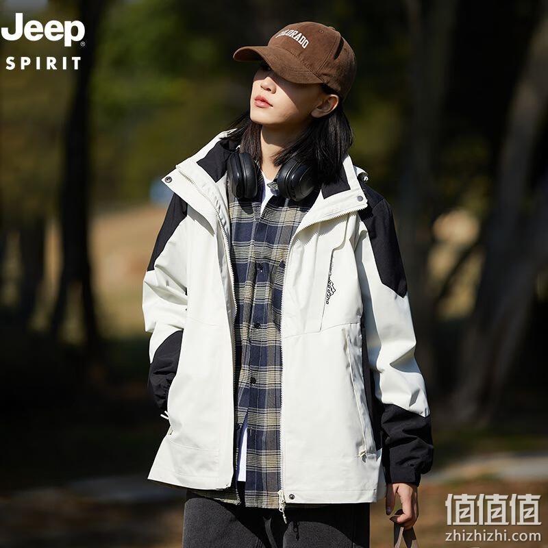 Jeep Spirit 吉普 情侣款冲锋衣外套 男女多色 新低99元包邮（双重优惠） 值值值-买手聚集的地方