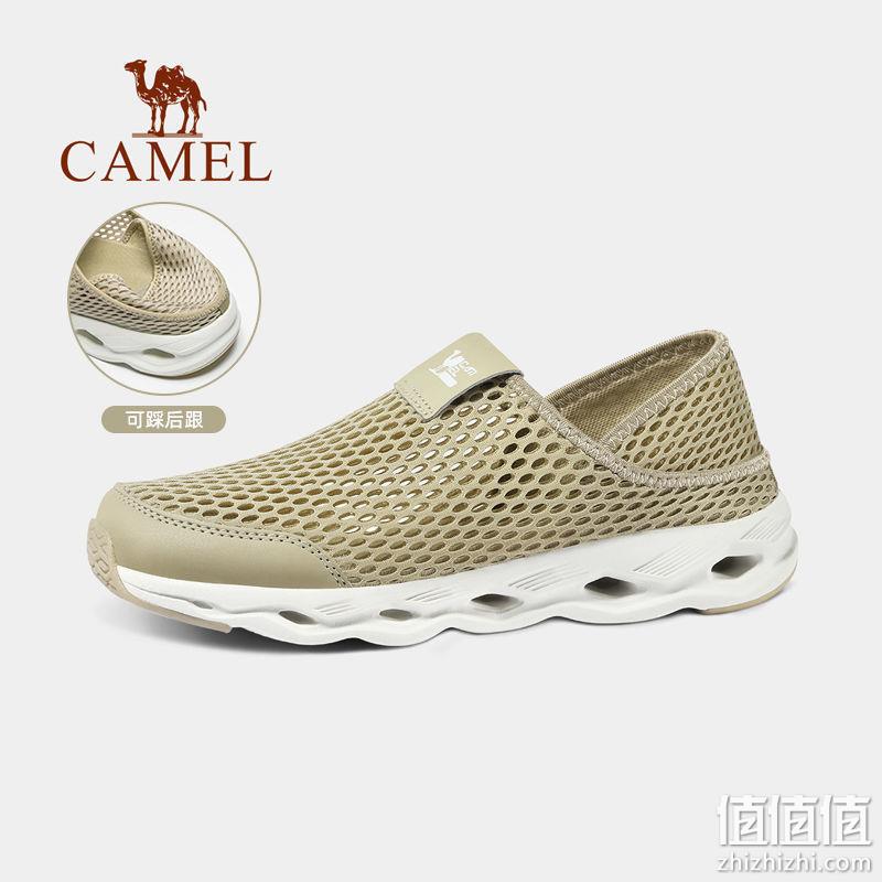Camel 骆驼 2023夏季新款 男女同款轻盈凉爽两穿网面休闲鞋 119元包邮（双重优惠） 值值值-买手聚集的地方