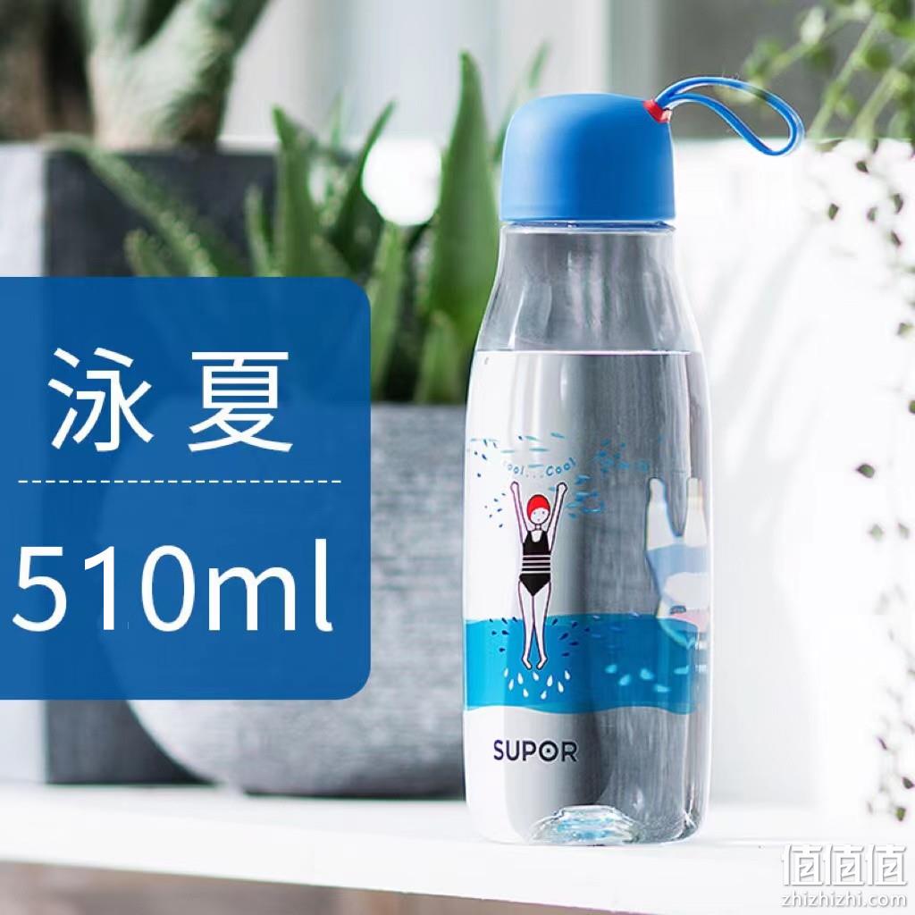 Tritan材质，Supor 苏泊尔 KC51CE1 BB杯便携随手杯570mL 19.9元包邮（需领券） 值值值-买手聚集的地方