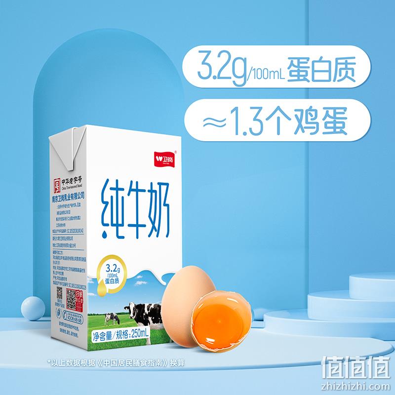 中华老字号，卫岗 纯牛奶 250ml*20盒 41元包邮（双重优惠） 值值值-买手聚集的地方