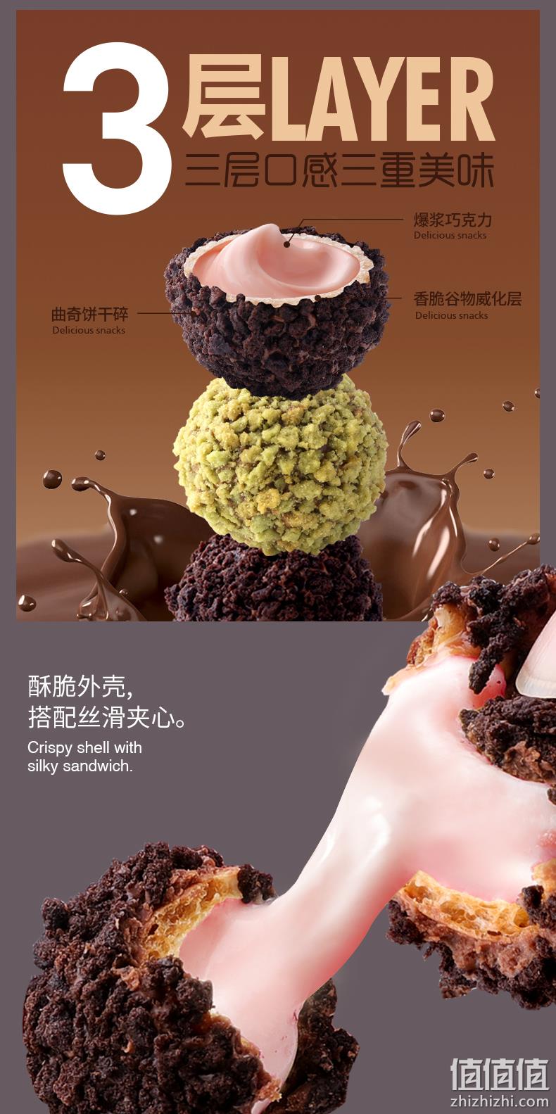 法丽兹 爆浆熔岩小丸子曲奇饼干 100g*6盒 34.68元包邮（双重优惠） 值值值-买手聚集的地方