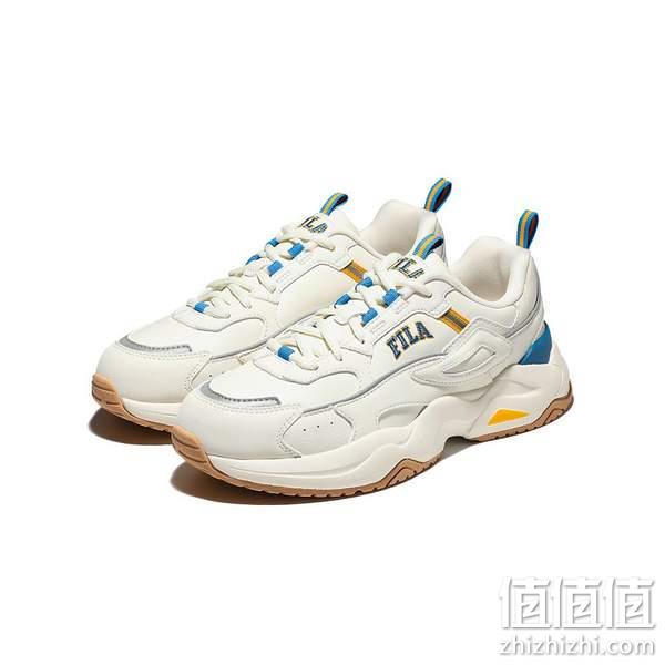 韩国进口，FILA 斐乐 Rayflide系列 女士羊皮拼接复古运动月牙鞋 3色 370.27元包税包邮（下单立减） 值值值-买手聚集的地方