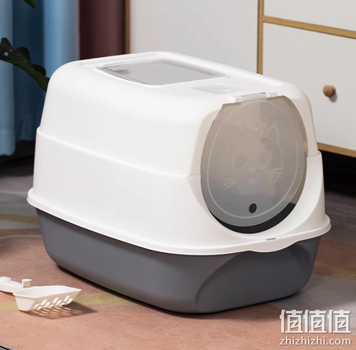 昕玺 全封闭猫砂盆 送猫砂铲+除臭包+贴纸 26.8元包邮（需领券） 值值值-买手聚集的地方