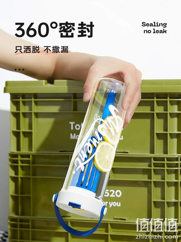 Relea 物生物 大容量Tritan材质茶仓吸管水杯800ml 三色（送杯刷+吸管刷+贴纸） 39元包邮（需领券） 值值值-买手聚集的地方