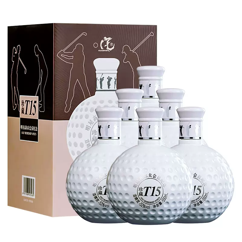 沱牌旗下高端，舍得 明星高尔夫会员纪念酒 52度浓香型白酒500ml*6瓶 史低419元包邮（69.83元/瓶） 值值值-买手聚集的地方