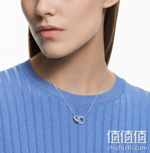 Swarovski 施华洛世奇 STONE 双生石环扣项链 5642883 299元包邮（需领券） 值值值-买手聚集的地方