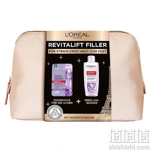 L'Oréal Paris 巴黎欧莱雅 复颜系列套装（爽肤水200ml+面膜1片+化妆包）新低38.22元 白菜！ 值值值-买手聚集的地方