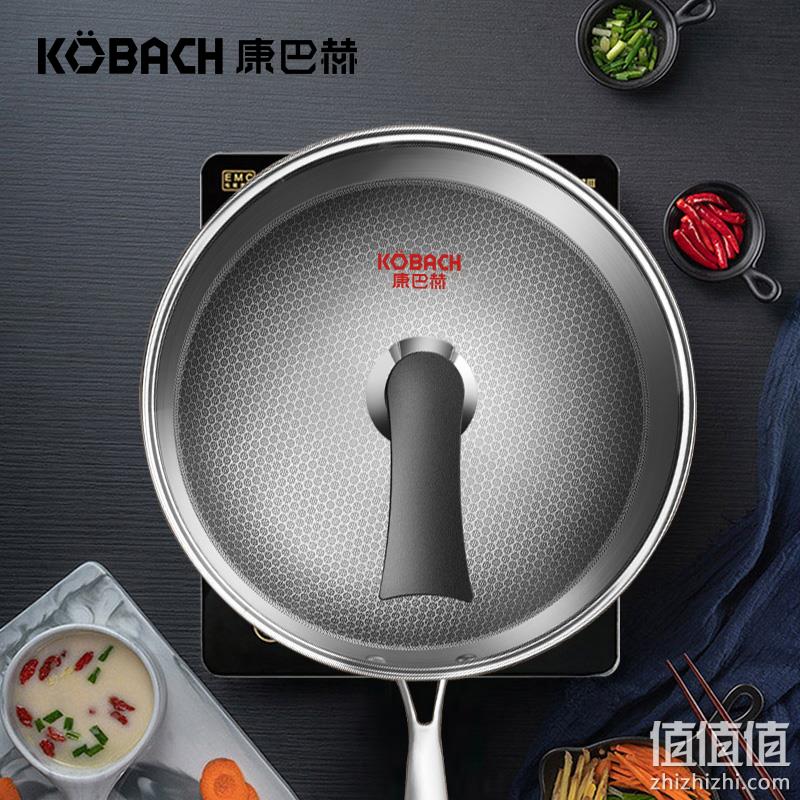 KBH 康巴赫 CFC32A1 无油烟蜂巢304不锈钢不粘锅 32cm 史低159元包邮（需领券） 值值值-买手聚集的地方