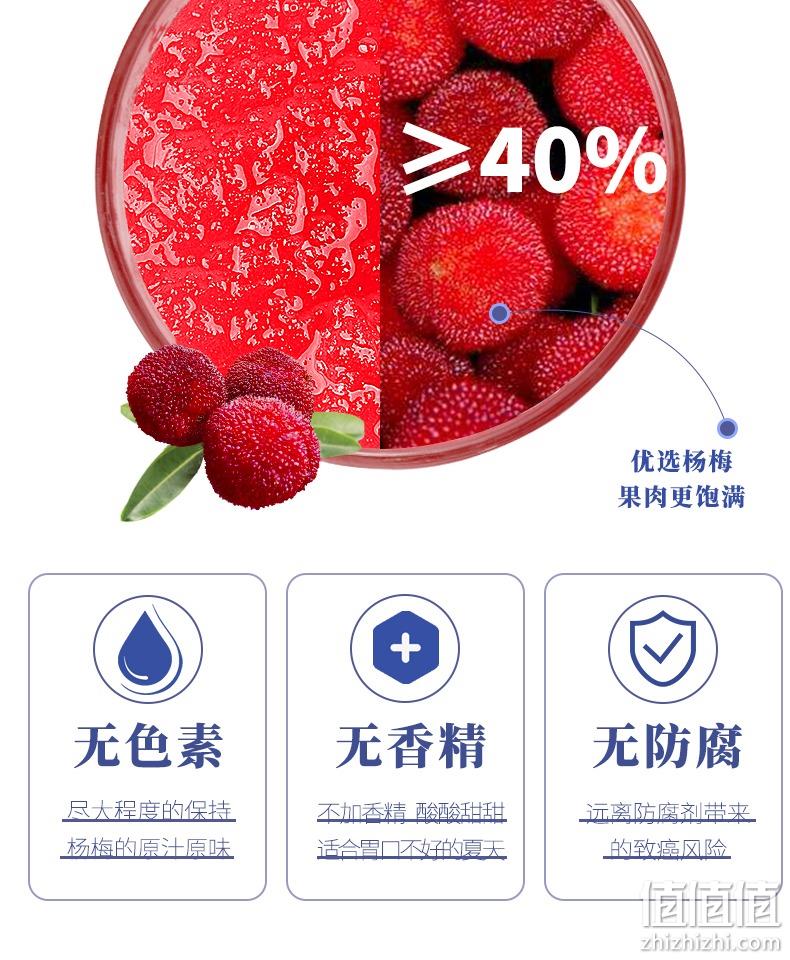 百多利 冰镇杨梅汁/芒果汁 360mlx6瓶 29.9元包邮（需领券） 值值值-买手聚集的地方