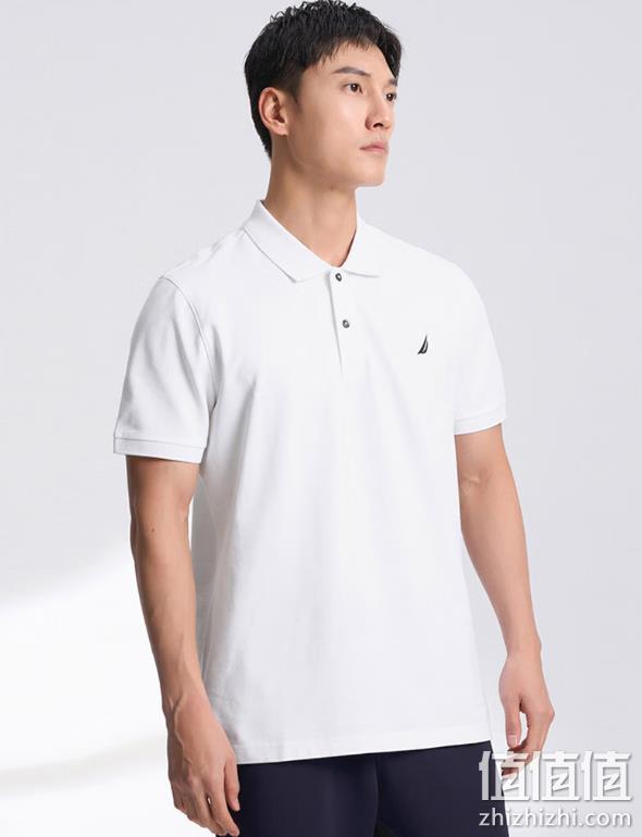 Nautica 诺帝卡 男士棉氨柔滑短袖POL0衫 KX2100 多色 新低159元包邮（需领券） 值值值-买手聚集的地方