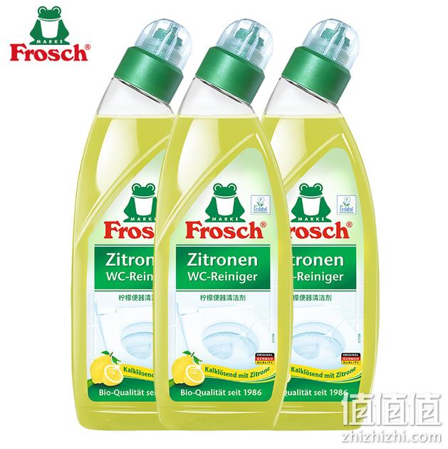 德国进口，Frosch 菲洛施 柠檬清香型洁厕灵 750ml*3瓶 49元包邮（需领券） 值值值-买手聚集的地方
