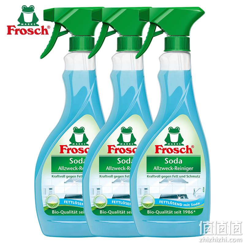 德国进口，Frosch 菲洛施 重油污清洁剂 500ml*3瓶 49元包邮（16.3元/瓶） 值值值-买手聚集的地方