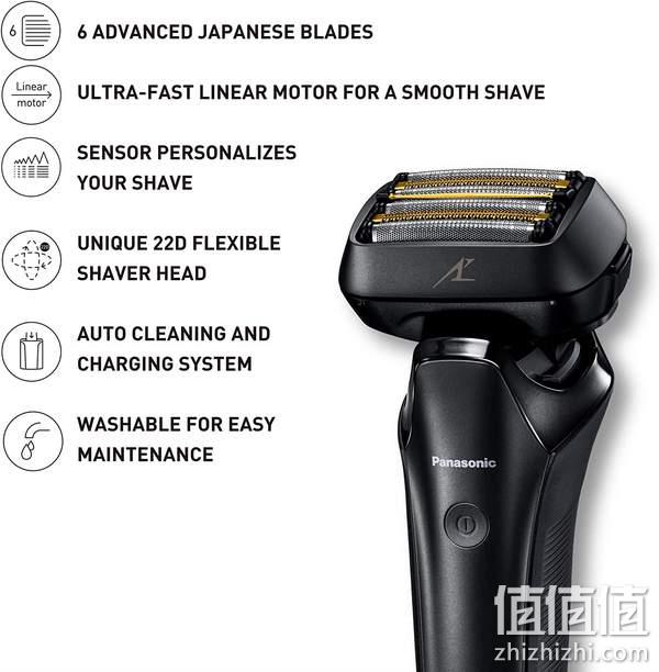 Panasonic 松下 900+系列 ES-LS9A 旗舰6刀头电动剃须刀 带清洁桶 Prime会员日特价2279元 值值值-买手聚集的地方