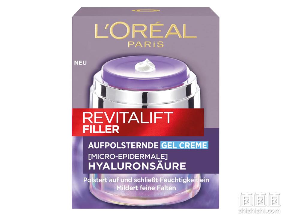L'Oreal Paris 巴黎欧莱雅  Revitalift Filler 复颜玻尿酸轻盈保湿霜 50ml 新低95.74元（可3件92折） 值值值-买手聚集的地方