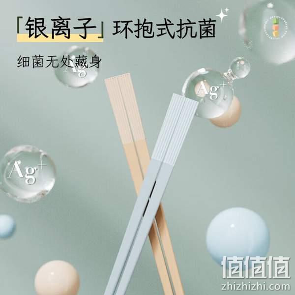 双枪 耐高温防霉抗菌马卡龙色合金筷子 5双装 新低10.9元包邮（下单立减） 值值值-买手聚集的地方