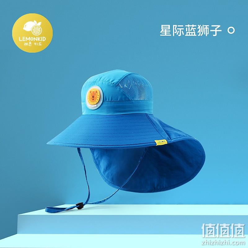 Lemonkid 柠檬宝宝 UPF50+ 儿童防晒遮阳渔夫帽/沙滩帽 39.9元包邮（需用券） 值值值-买手聚集的地方