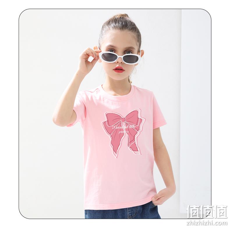 La Chapelle 拉夏贝尔 2023新款 儿童纯棉短袖T恤*3件 （110-160cm）多款 49.7元包邮（16.6元/件） 值值值-买手聚集的地方