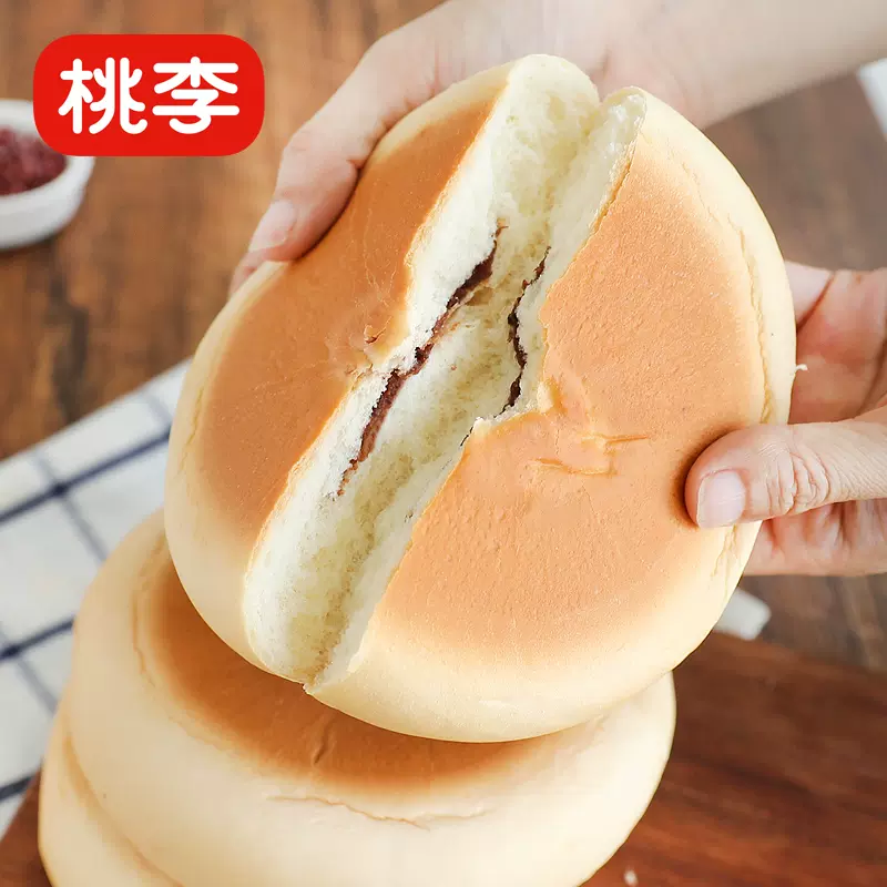 桃李 钱币大饼豆沙馅面包 85g*10袋 19.9元包邮（需领券） 值值值-买手聚集的地方