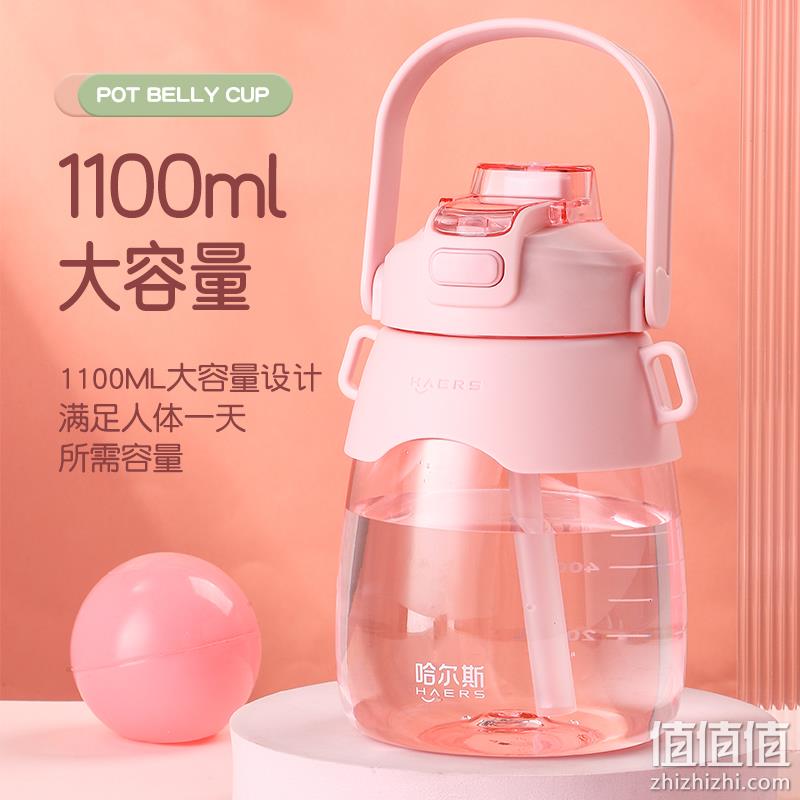 HAERS 哈尔斯 双饮大肚杯1100mL 多色 14.9元包邮（需用券） 值值值-买手聚集的地方