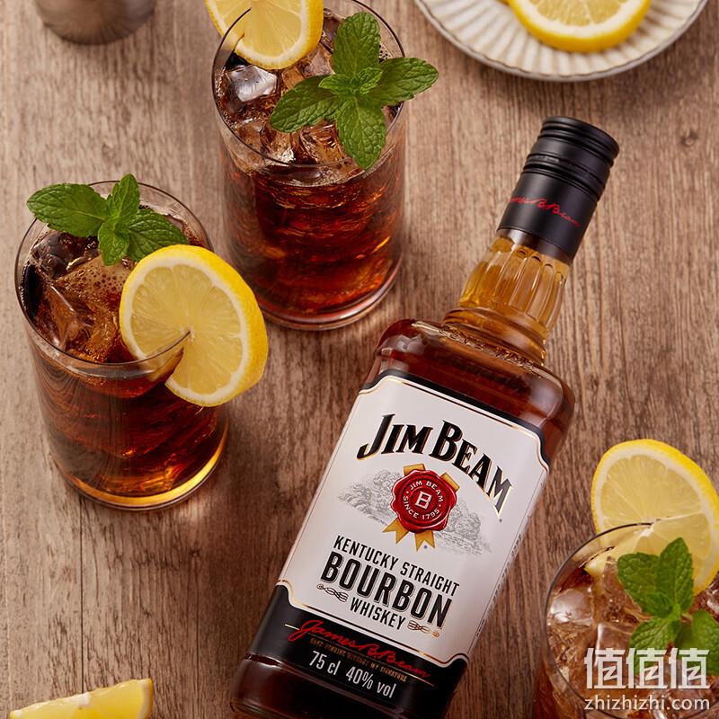 Jim Beam 金宾 白占边美国波本威士忌 750mL*2瓶 125元包邮（双重优惠） 值值值-买手聚集的地方