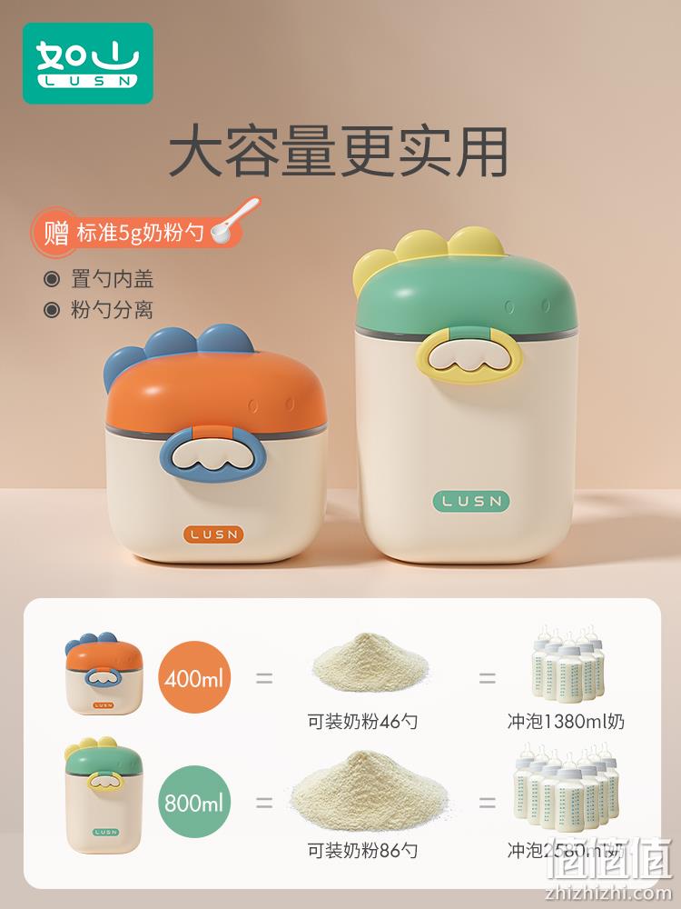 小米生态链，LUSN 如山 恐龙便携奶粉盒 9.9元起包邮（需领券） 值值值-买手聚集的地方