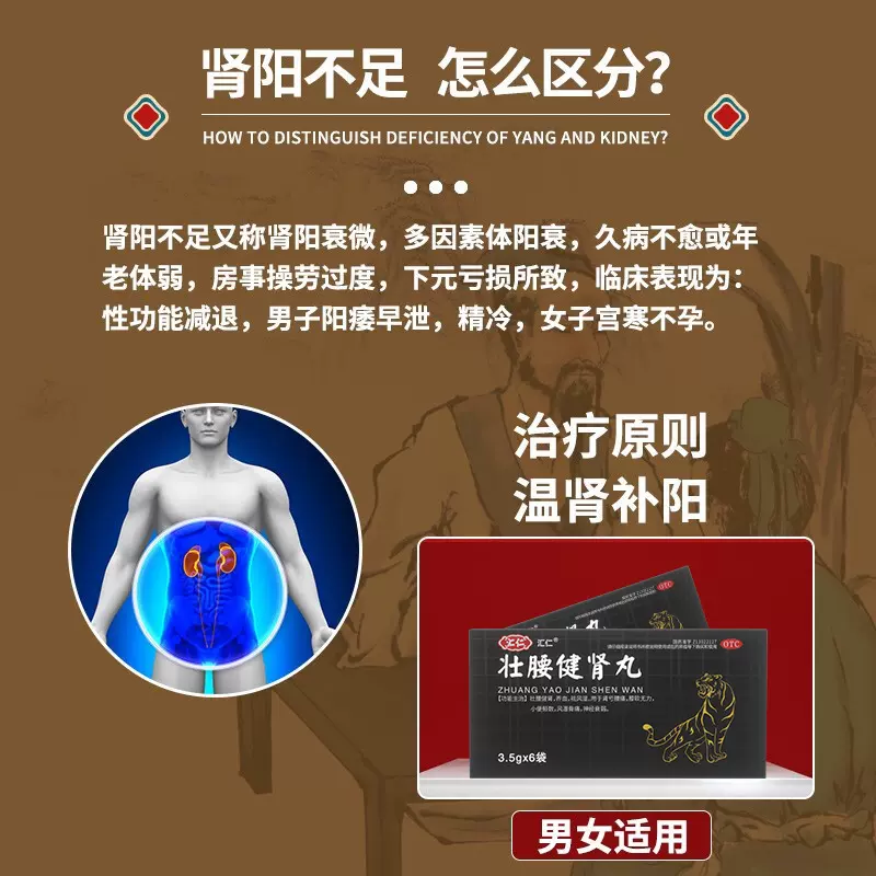 汇仁 壮腰健肾丸 3.5g*6袋*2盒 19.9元包邮（需领券） 值值值-买手聚集的地方