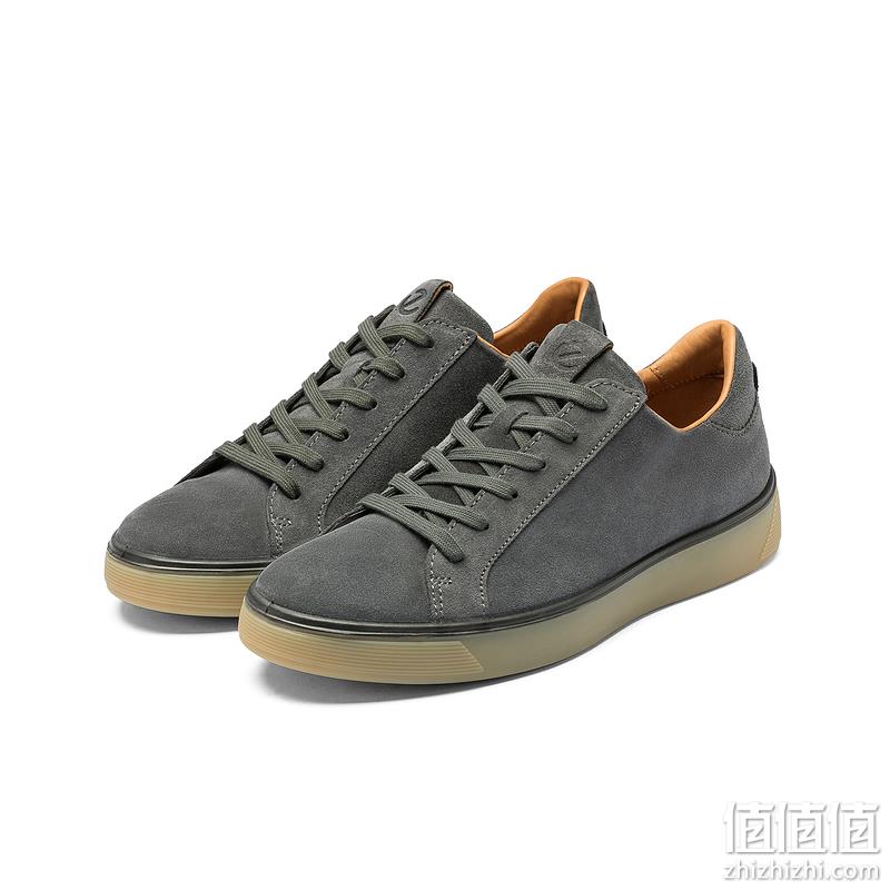 Ecco 爱步 Street Tray街头趣闯 男士真皮系带休闲板鞋 504564 555.63元 值值值-买手聚集的地方