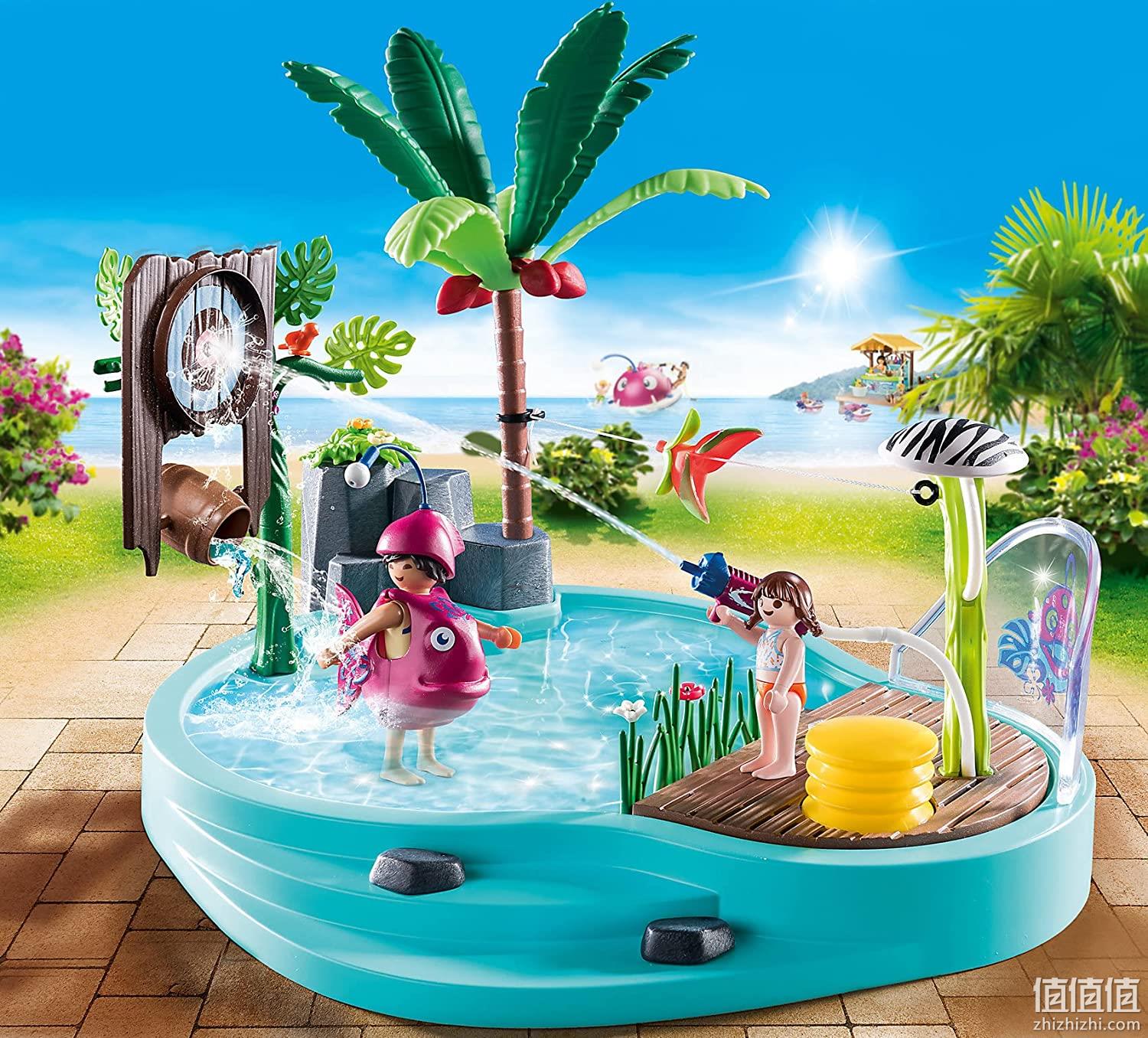 Playmobil 摩比世界 带注水器的趣味泳池 70610 164.88元 值值值-买手聚集的地方