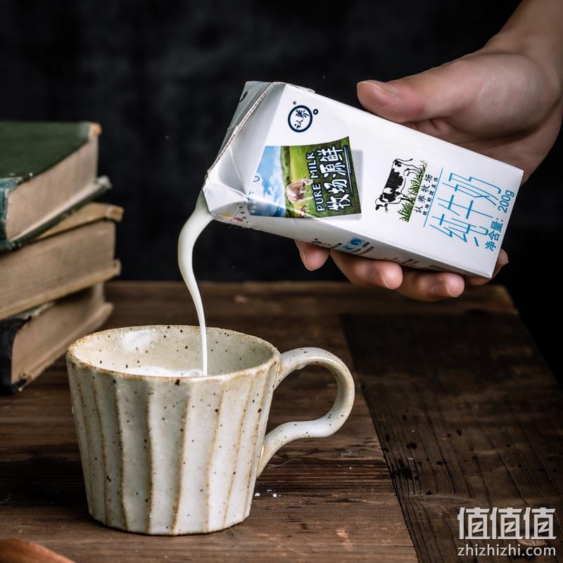 悠纯牧业 认养 牧场源鲜 全脂灭菌纯牛乳 200g*12盒*4箱 99.9元包邮（24.98元/箱） 值值值-买手聚集的地方