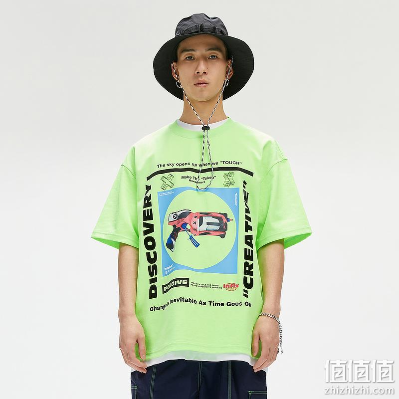 GXG 男士潮流印花纯棉短袖T恤 47款可选 64元包邮（需领券） 值值值-买手聚集的地方