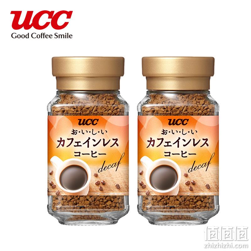 UCC 悠诗诗 日本原装版 低因冻干速溶咖啡粉 45g*2瓶 52元包邮包税（26元/罐） 值值值-买手聚集的地方