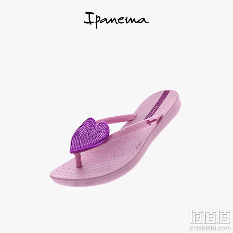 ipanema 依帕内玛 儿童波浪爱心时尚外穿人字拖（27~34码） 3色 99.3元包邮（双重优惠） 值值值-买手聚集的地方