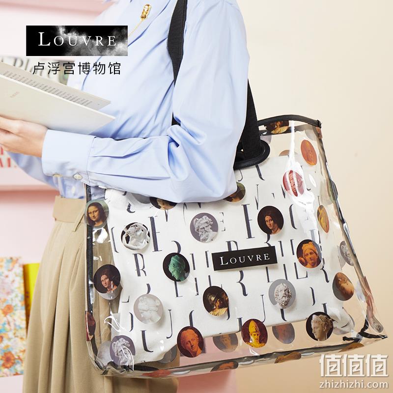 LOUVRE 卢浮宫博物馆 馆藏系列 双层果冻包托特帆布包 49元包邮（需领券） 值值值-买手聚集的地方