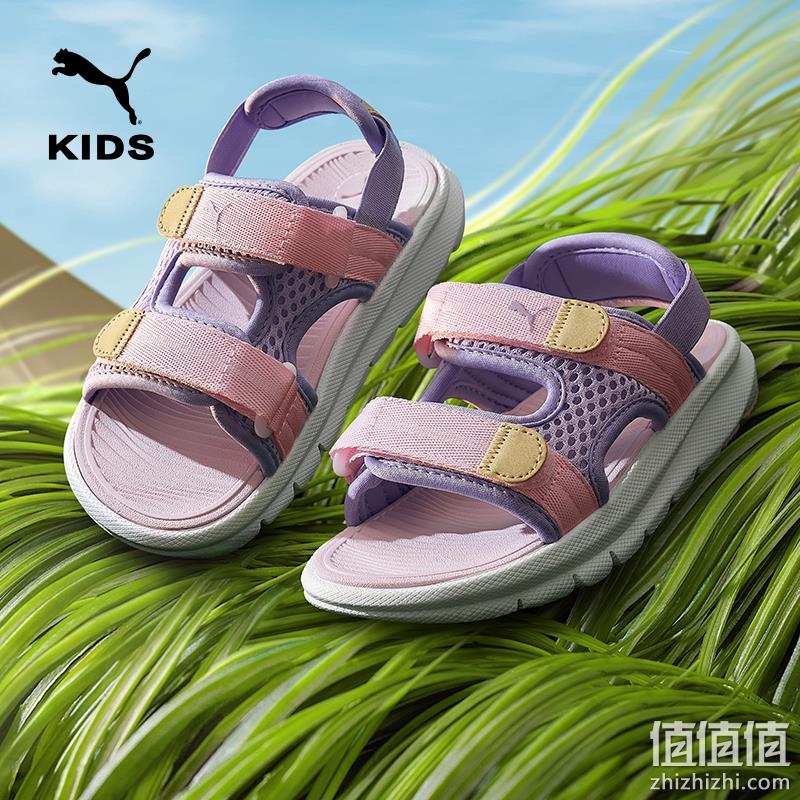 Puma 彪马 2023年夏季新款男女儿童魔术贴运动凉鞋（28~34.5码）4色 179.35元包邮（双重优惠） 值值值-买手聚集的地方