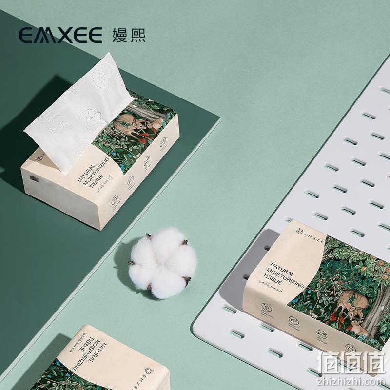 EMXEE 嫚熙 婴儿润肤云柔巾乳霜纸 3层*108抽*6包 25.9元包邮（需领券） 值值值-买手聚集的地方