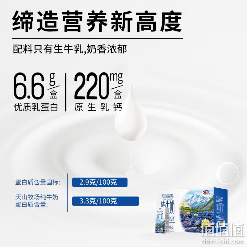 新疆花园 天山牧场纯牛奶200g*10盒*3箱 99.9元包邮（需领券） 值值值-买手聚集的地方