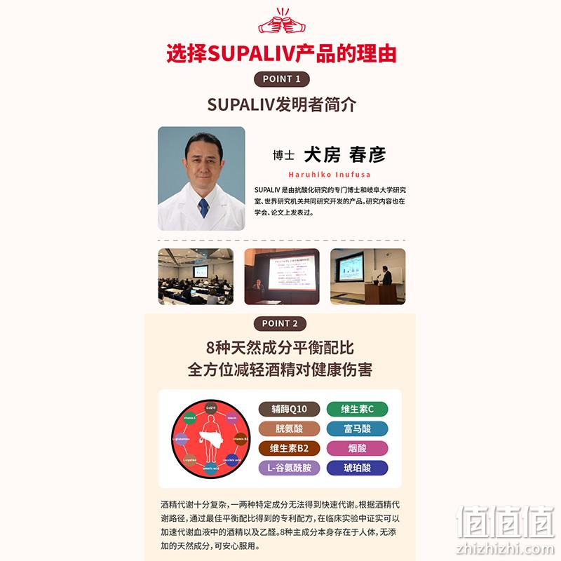 日本进口，SUPALIV 速佰力 解酒丸10粒 新低44元包邮包税（需用券） 值值值-买手聚集的地方