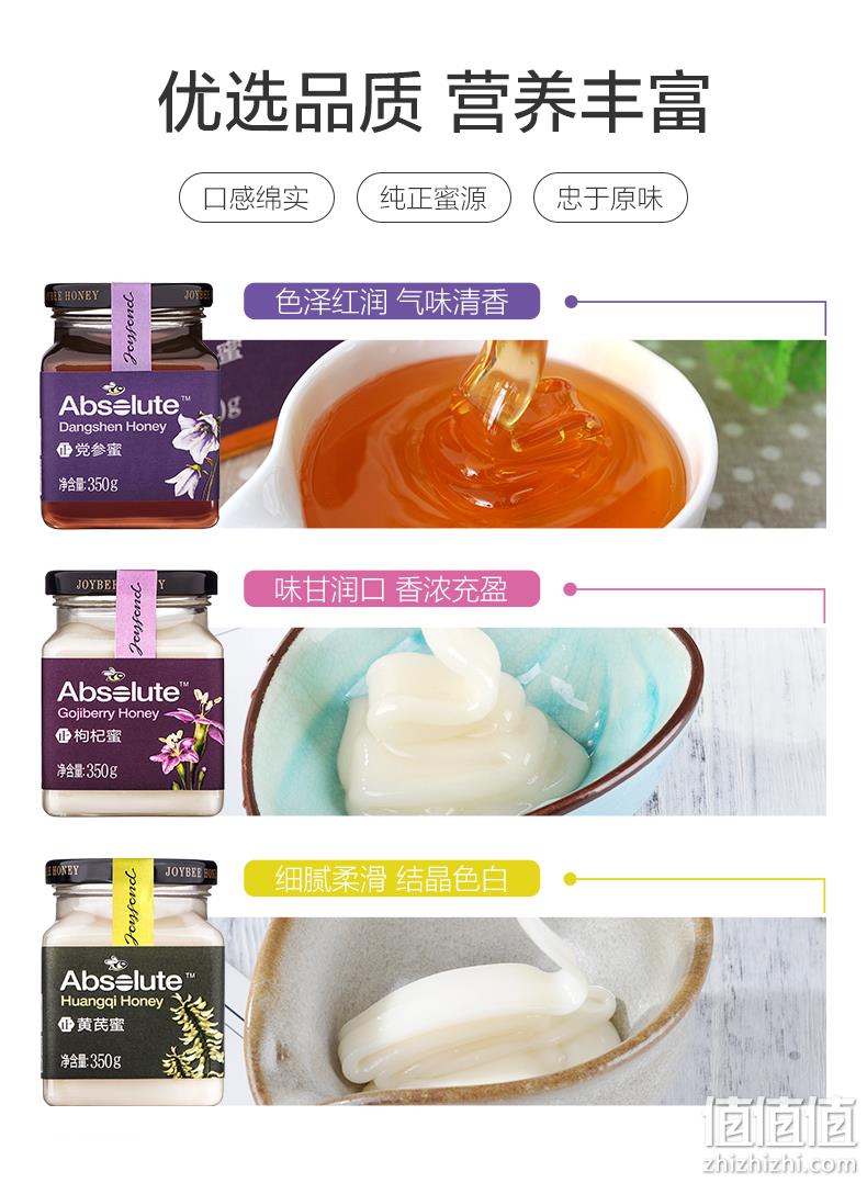 九蜂堂 党参/枸杞/黄芪蜂蜜 350g 28元包邮（需领券） 值值值-买手聚集的地方