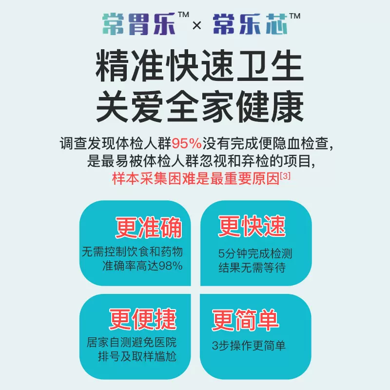 医院同款，丽纳芯生物 常乐芯 胃/肠道大便隐血检测试剂盒家用自测FOB 6元包邮（需领券） 值值值-买手聚集的地方