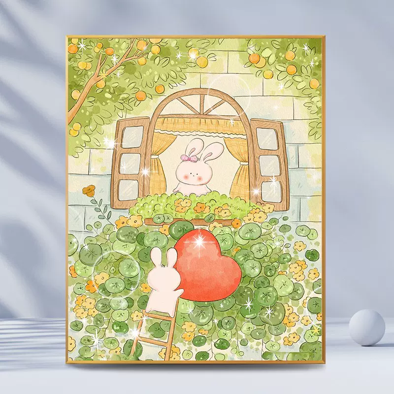 缘色 DIY数字油画填色画 14元包邮起（需用券） 值值值-买手聚集的地方