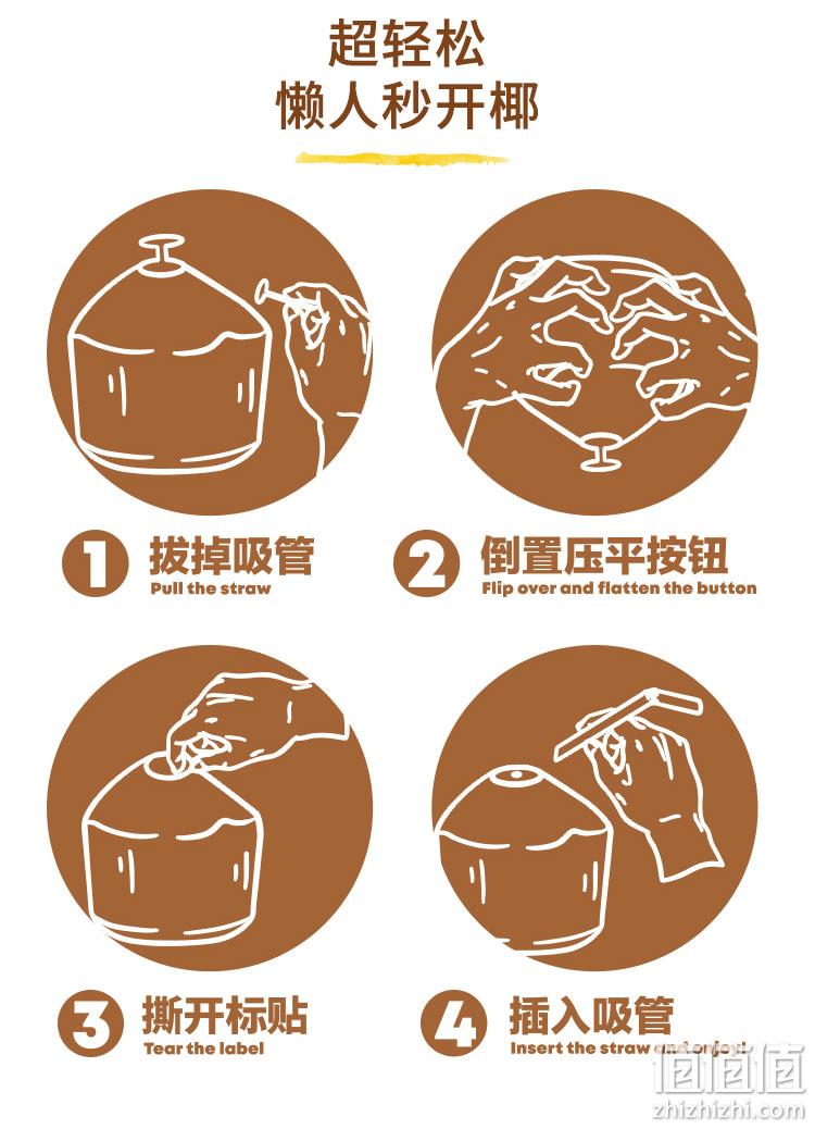 Dole 都乐 泰国进口易开椰青 900g*9只装 99元包邮（折11元/个） 值值值-买手聚集的地方