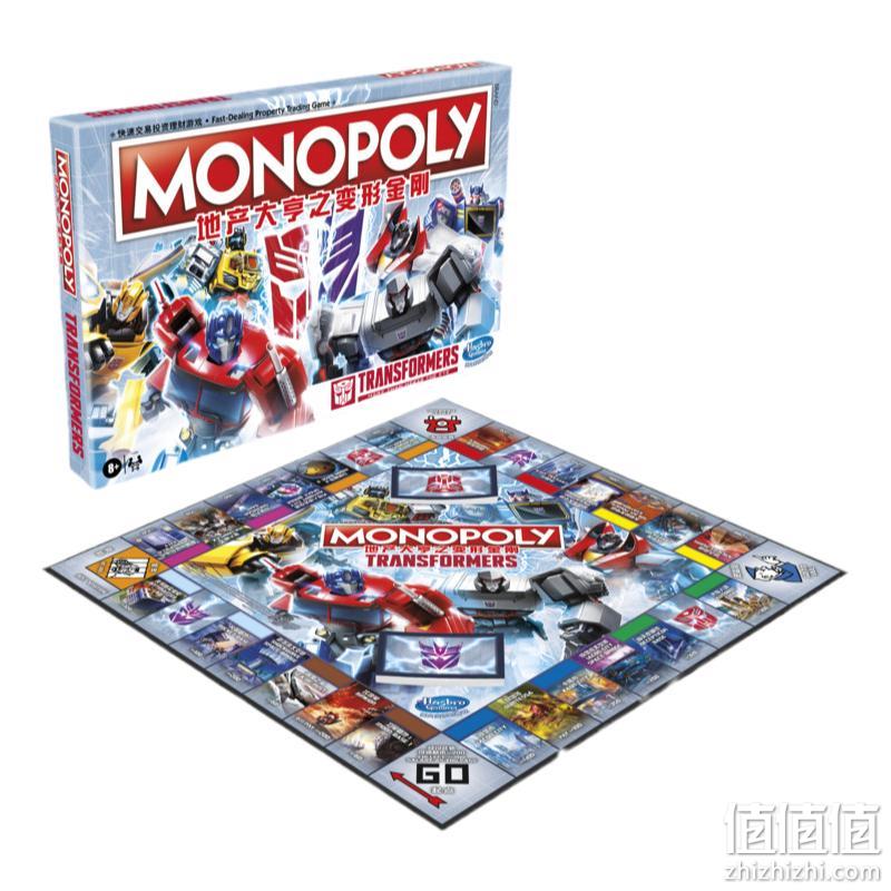 Hasbro 孩之宝 Monopoly 地产大亨之变形金刚 家庭互动桌游 79元包邮（需用券） 值值值-买手聚集的地方